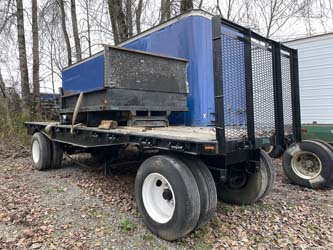 1979 Utility 25 Foot Axle Flatbed Pull Trailer