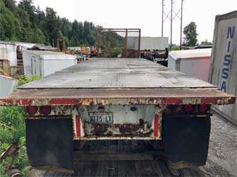 1979 Utility 25 Foot Axle Flatbed Pull Trailer